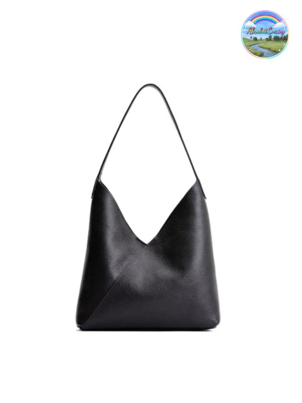 Handmade Leather Slouchy Hobo Shoulder Bag Full Grain Magnetic Closure